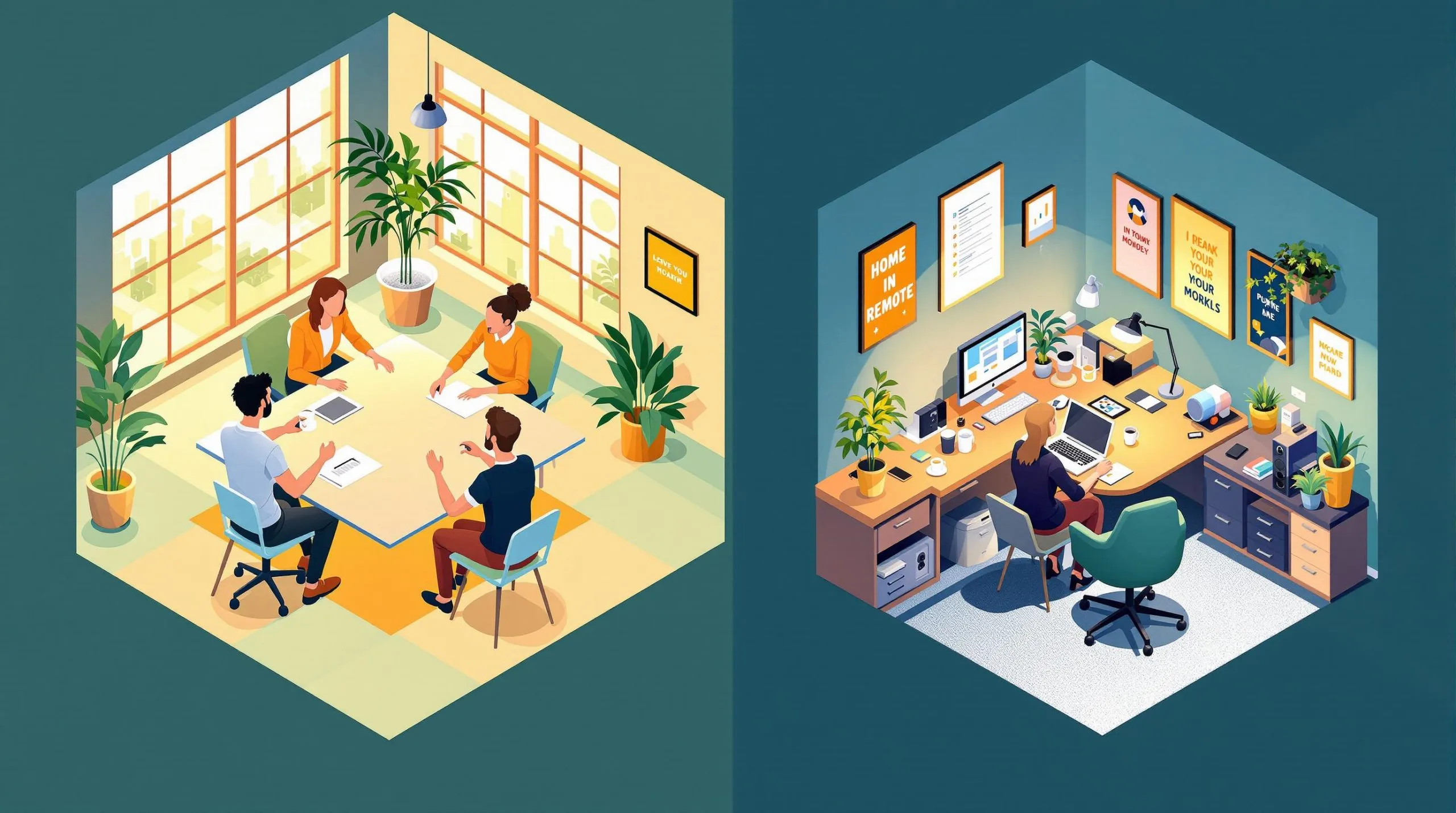 Comparing in-house and remote team structures for businesses
